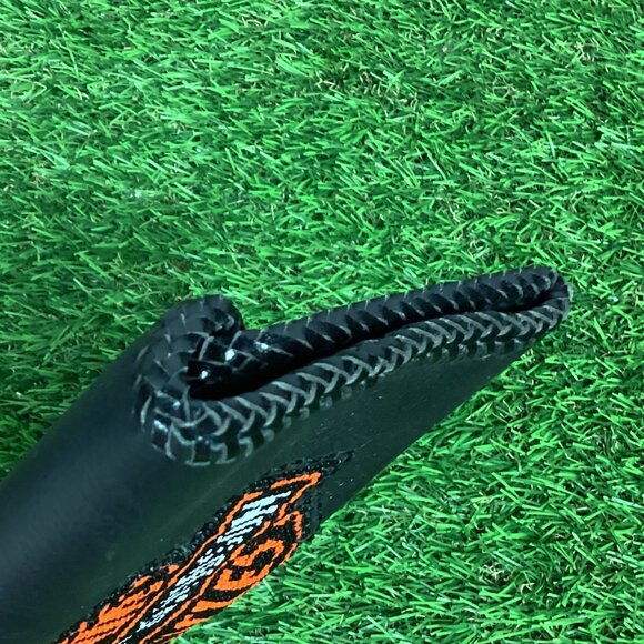 Harley Davidson Beaded Patch on Black Leather Wallet Braided Trim - Picture 5 of 13